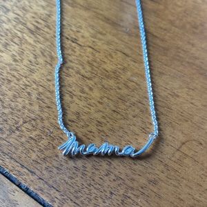 Stella & Dot Silver Mama Necklace NWOT